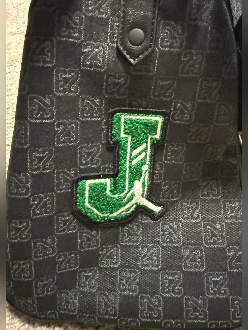 Nike Jordan Monogram Champion Luxury 25L Duffle Bag Black MM9157-023 Size Medium